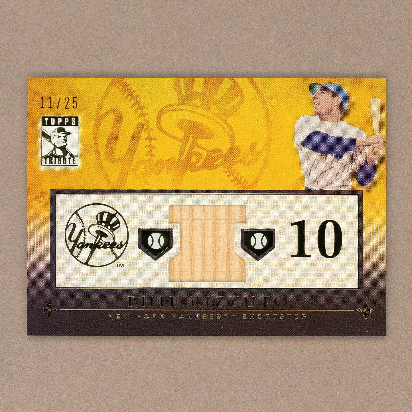 2010 Topps Tribute Phil Rizzuto Relic