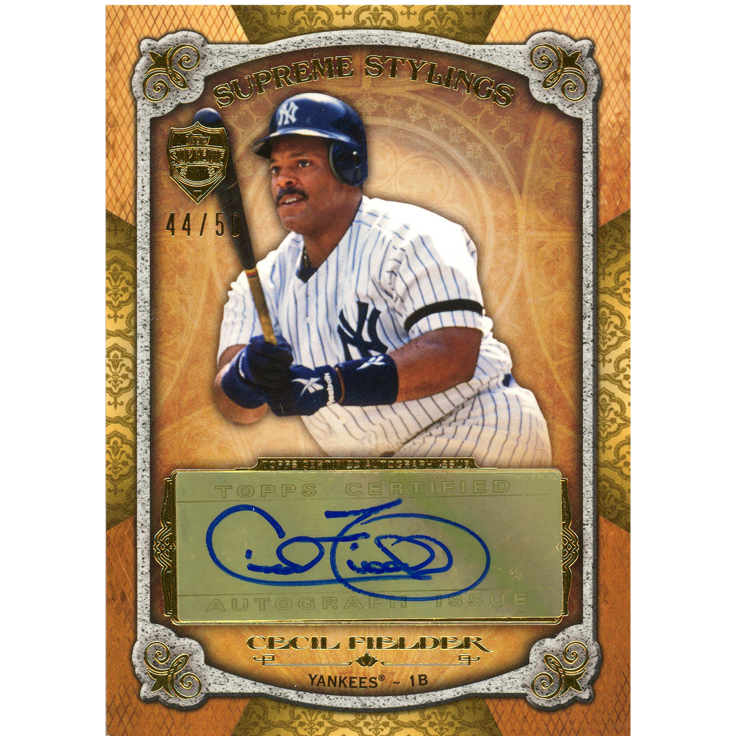 2013 Topps Supreme Cecil Fielder Autograph