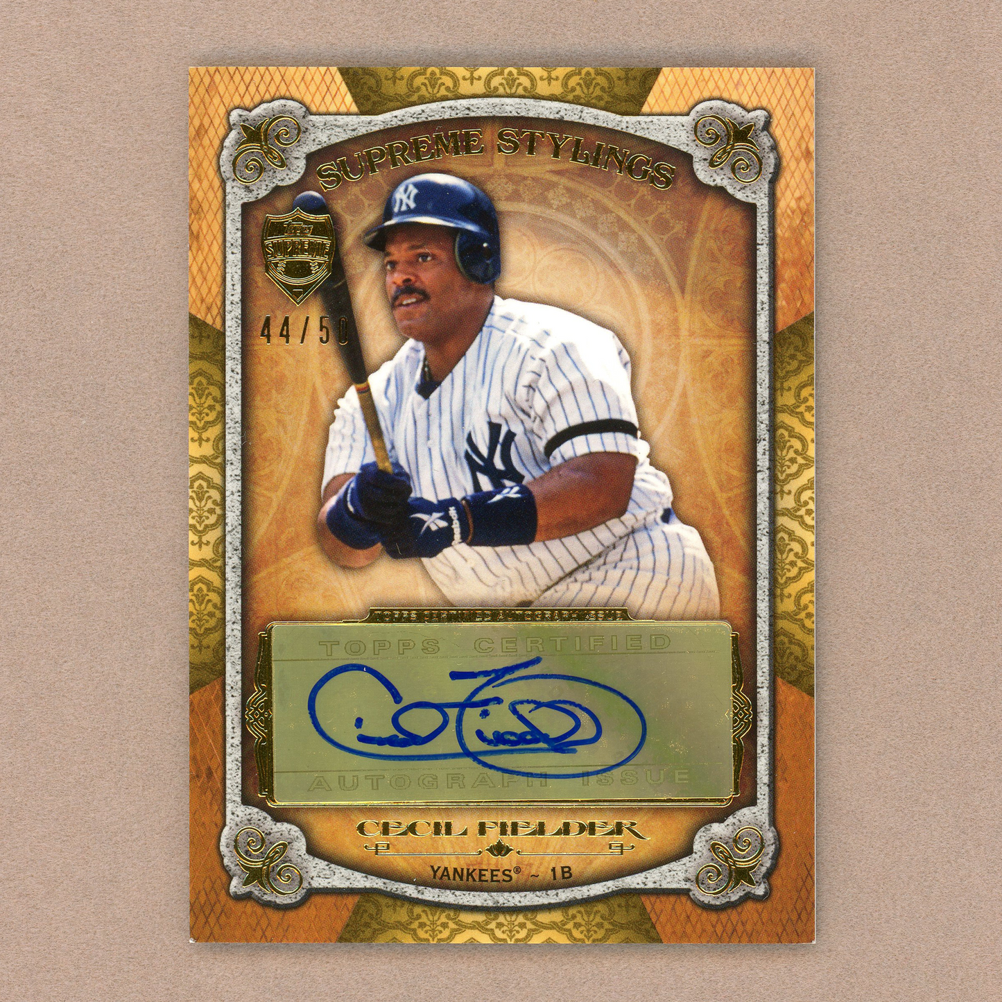 2013 Topps Supreme Cecil Fielder Autograph