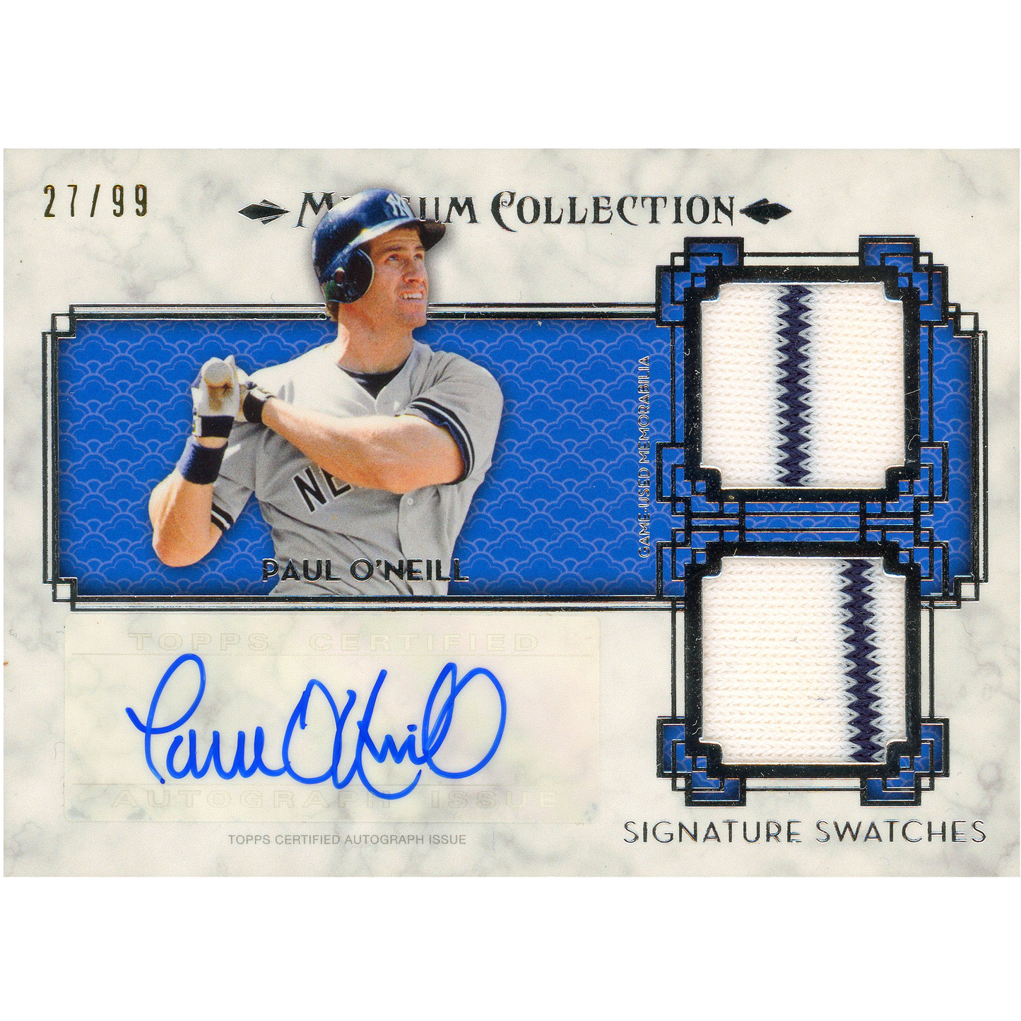 2014 Topps Museum Collection Paul O'Neill Dual Relic