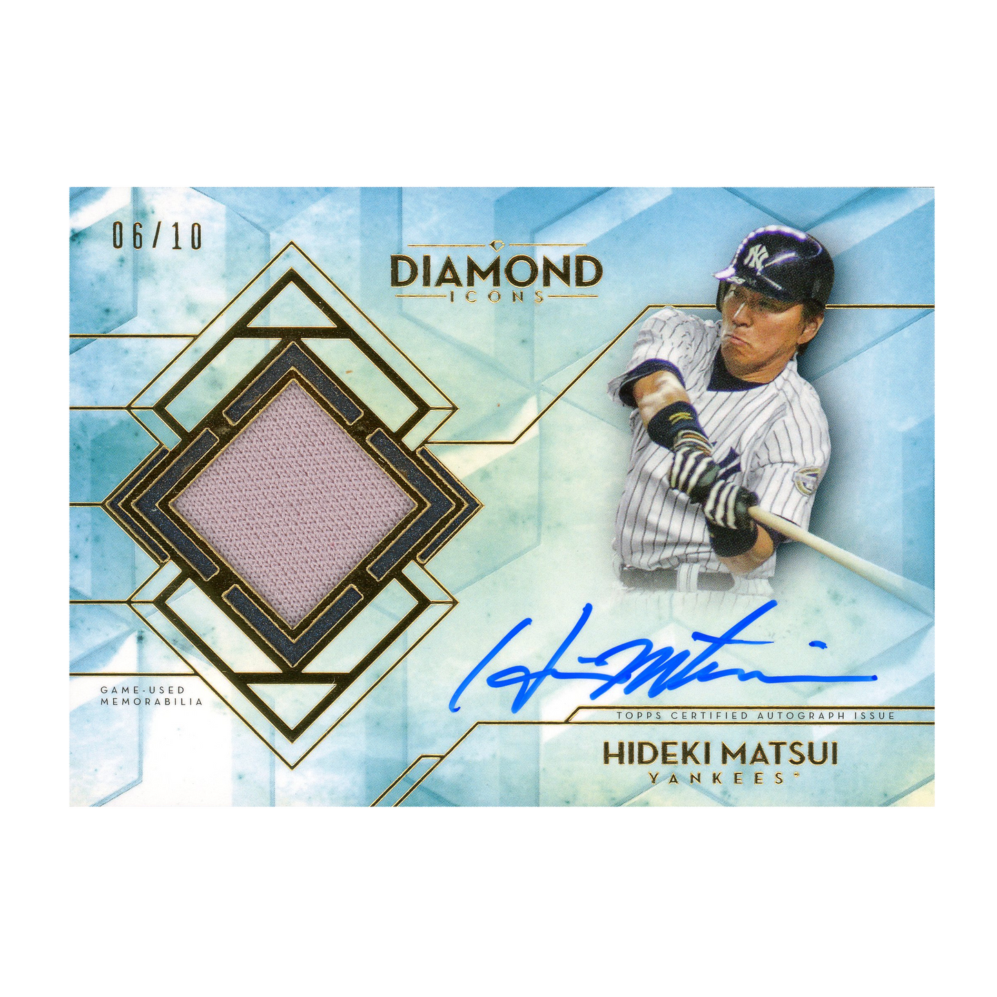 2020 Topps Diamond Icons Hideki Matsui Autograph Relic