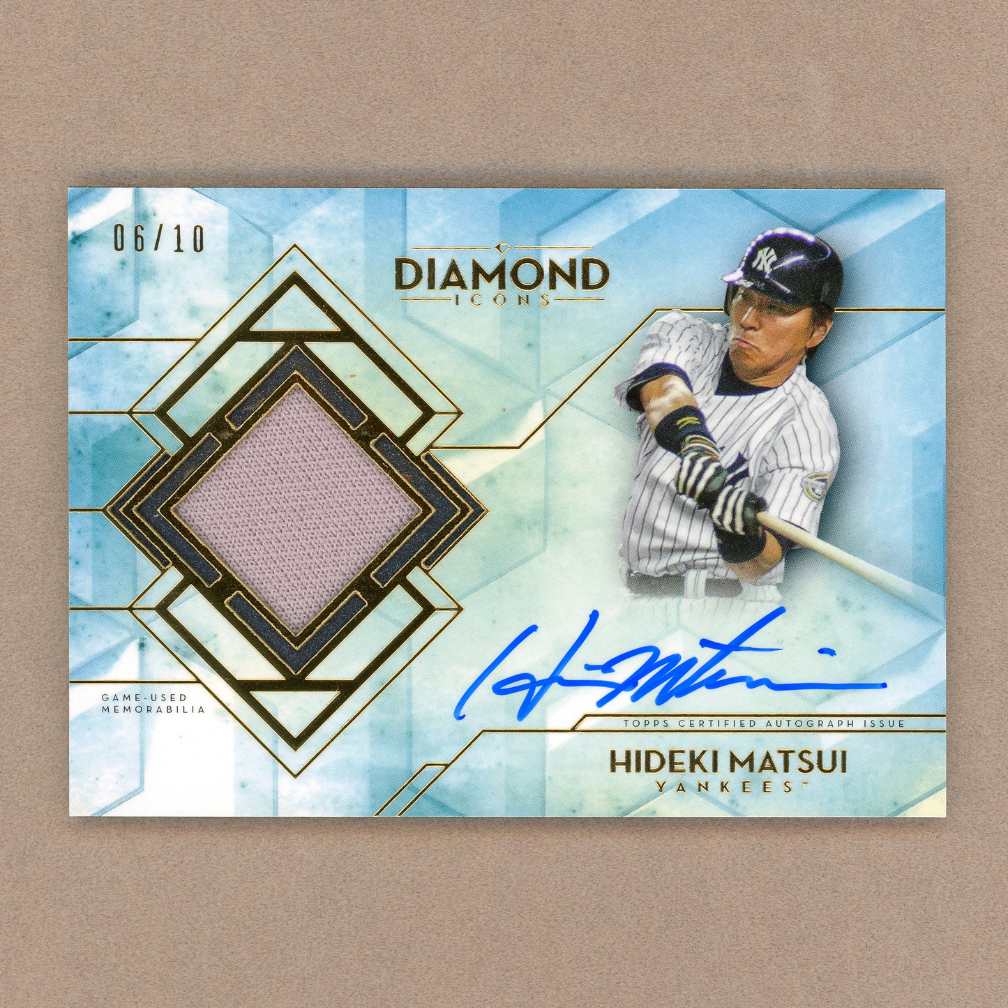 2020 Topps Diamond Icons Hideki Matsui Autograph Relic