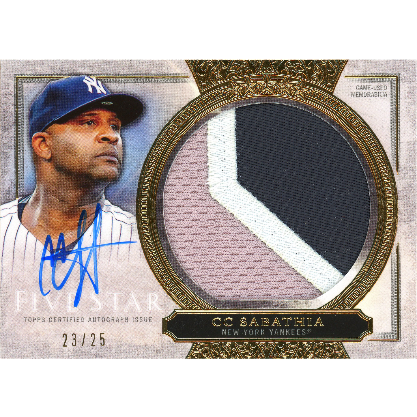 2020 Topps Five Star C.C Sabathia Autograph