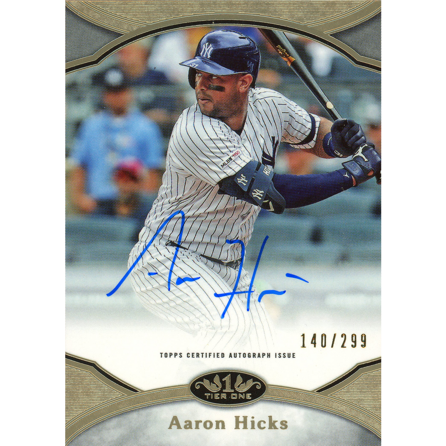 2020 Topps Tier One Aaron Hicks Autograph