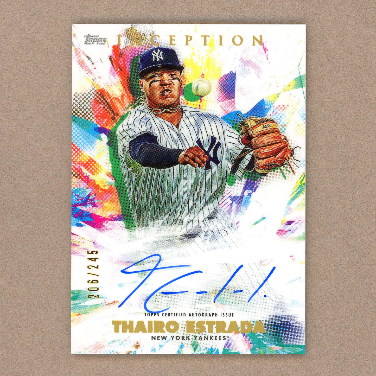 2020 Topps Inception Thairo Estrada Auto