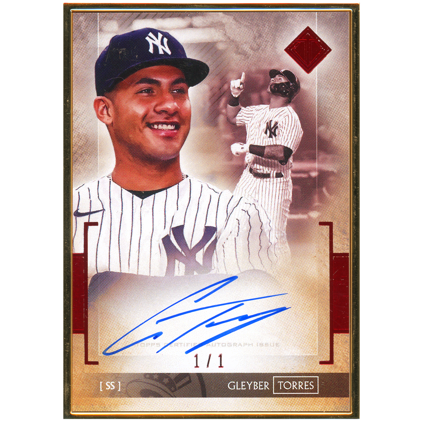 2020 Topps Transcendent Gleyber Torres Autograph (Red)