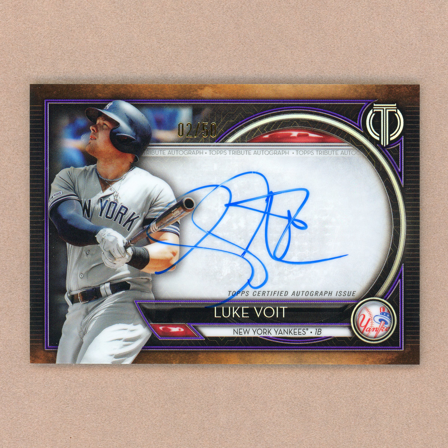 2020 Topps Tribute Luke Voit Autograph (Purple)