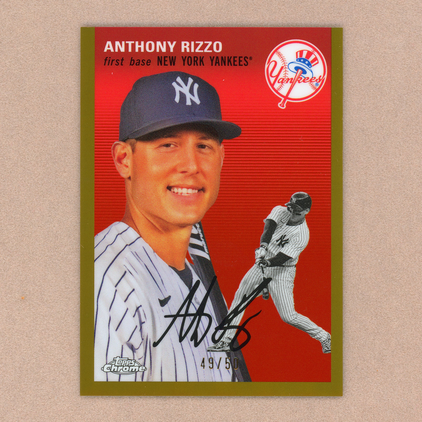2023 Topps Chrome Platinum Anniversary Anthony Rizzo Gold