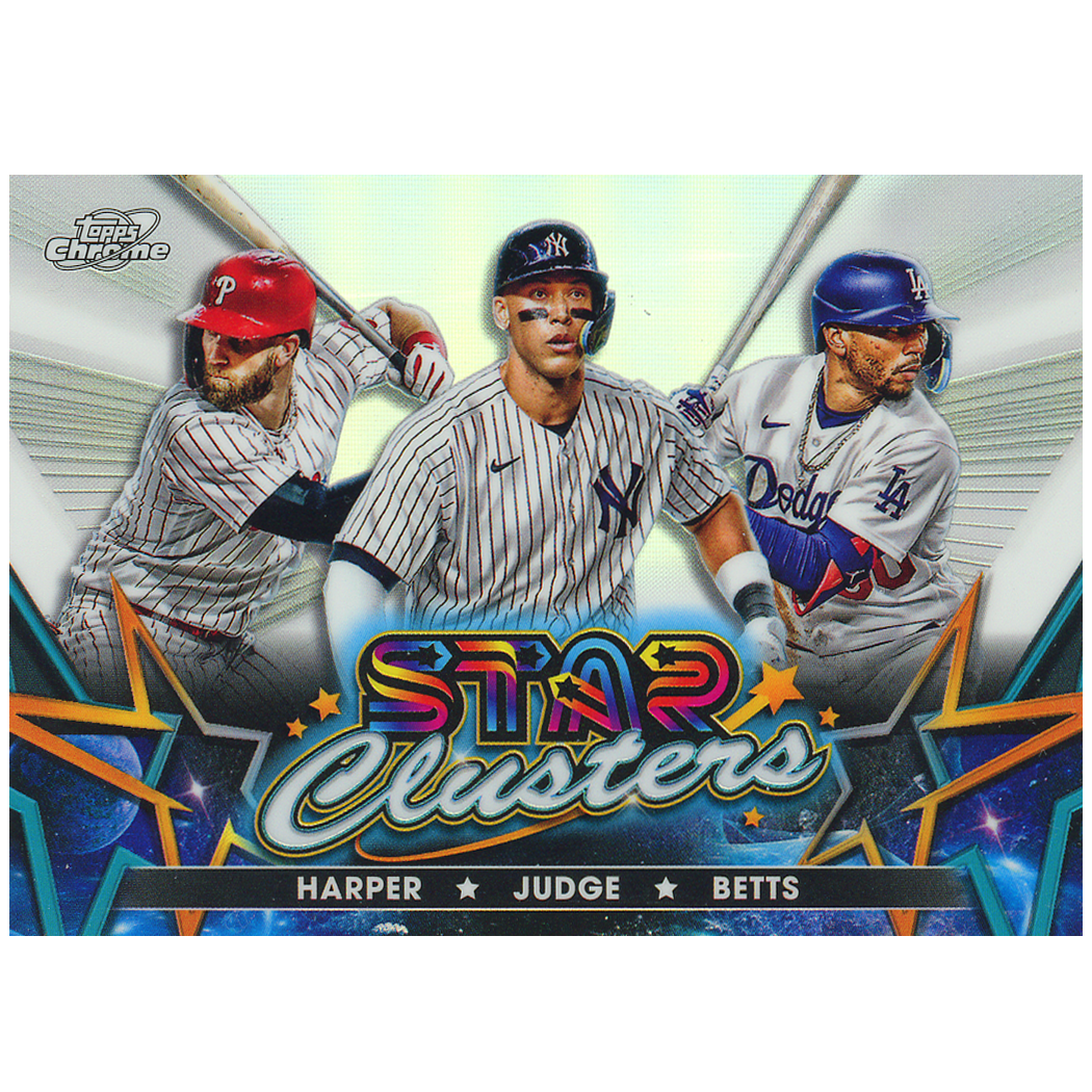 2023 Topps Cosmic Chrome Harper/Judge/Betts Star Clusters