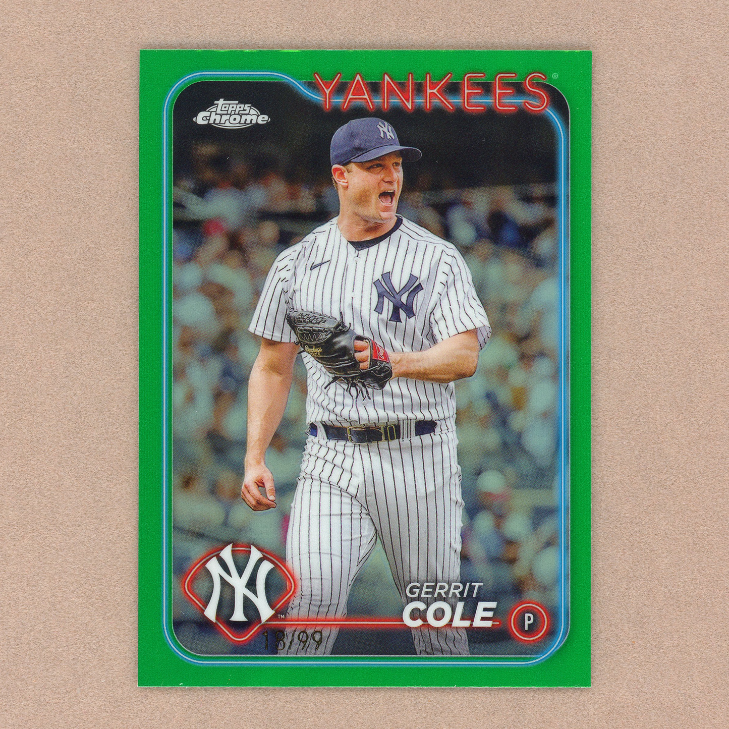 2024 Topps Chrome Gerrit Cole (Green Refractor)