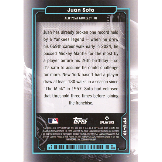 2024 Topps Cosmic Chrome Juan Soto Planetary Pursuit (Uranus)