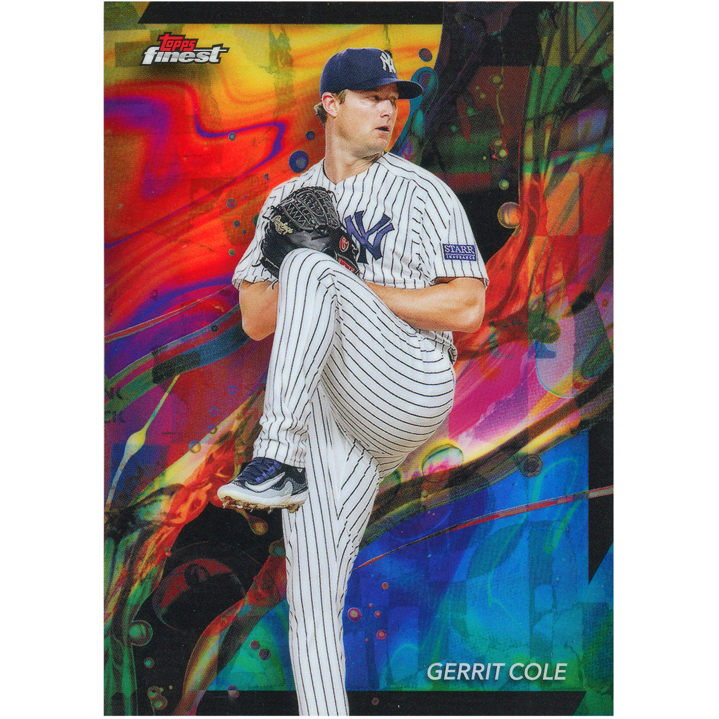 2024 Topps Finest Gerrit Cole (Common Oil Spill)