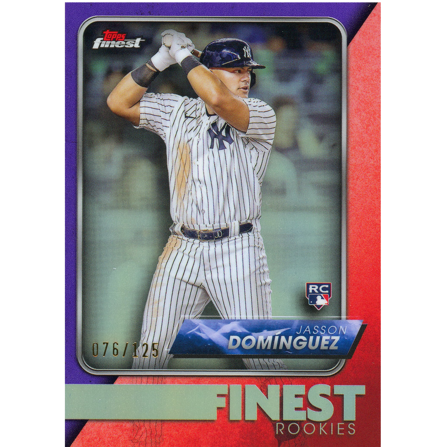 2023 Topps Finest Jasson Dominguez Finest Rookies (Purple)