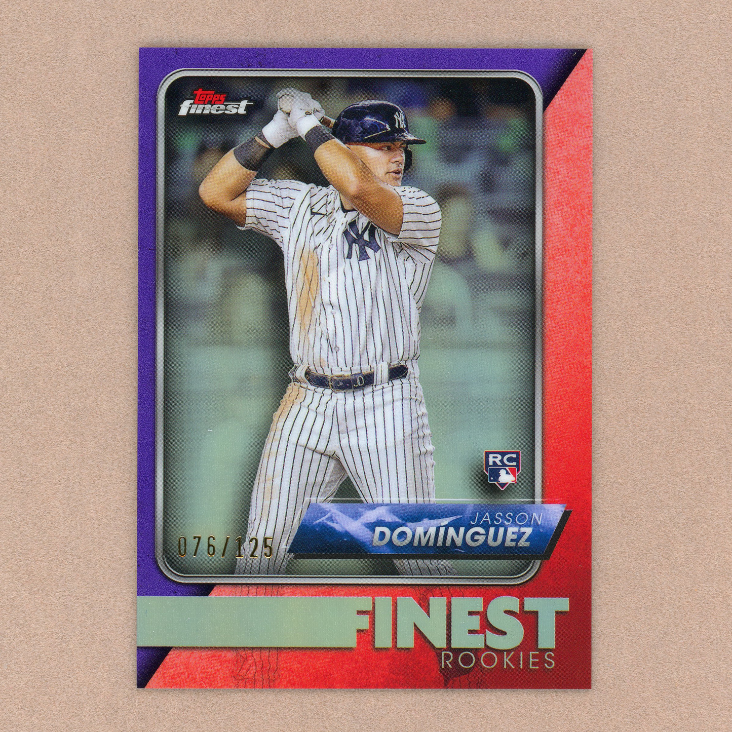 2023 Topps Finest Jasson Dominguez Finest Rookies (Purple)