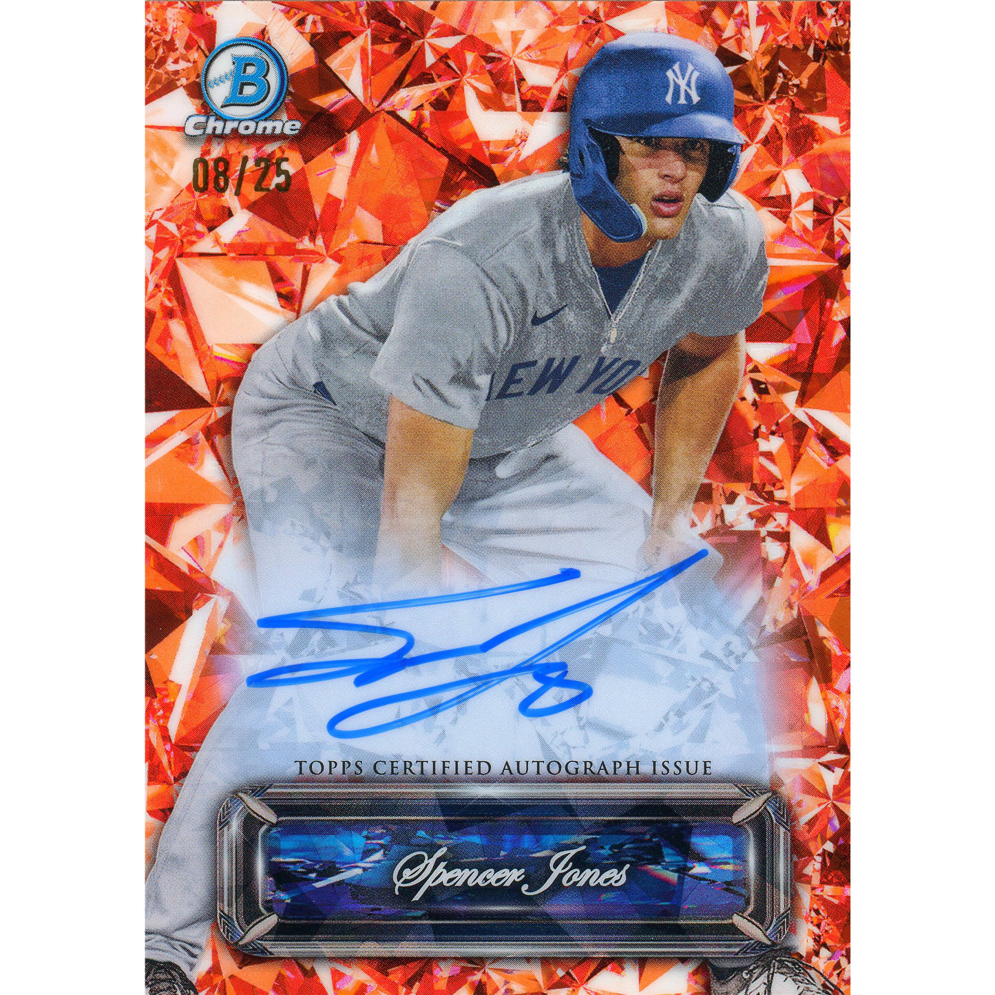 2024 Bowman Chrome Sapphire Spencer Jones Sapphire Selections Auto (Orange)