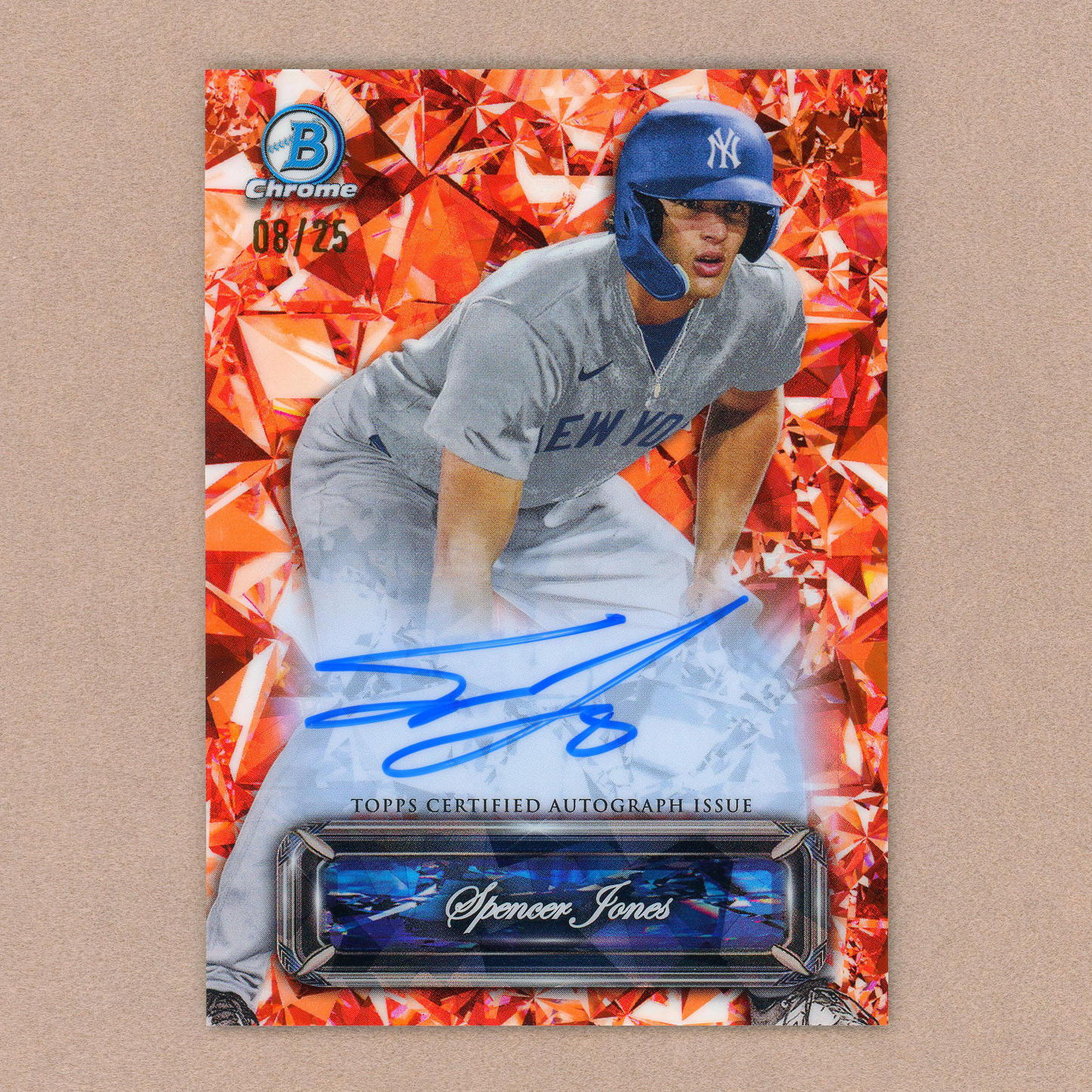 2024 Bowman Chrome Sapphire Spencer Jones Sapphire Selections Auto (Orange)
