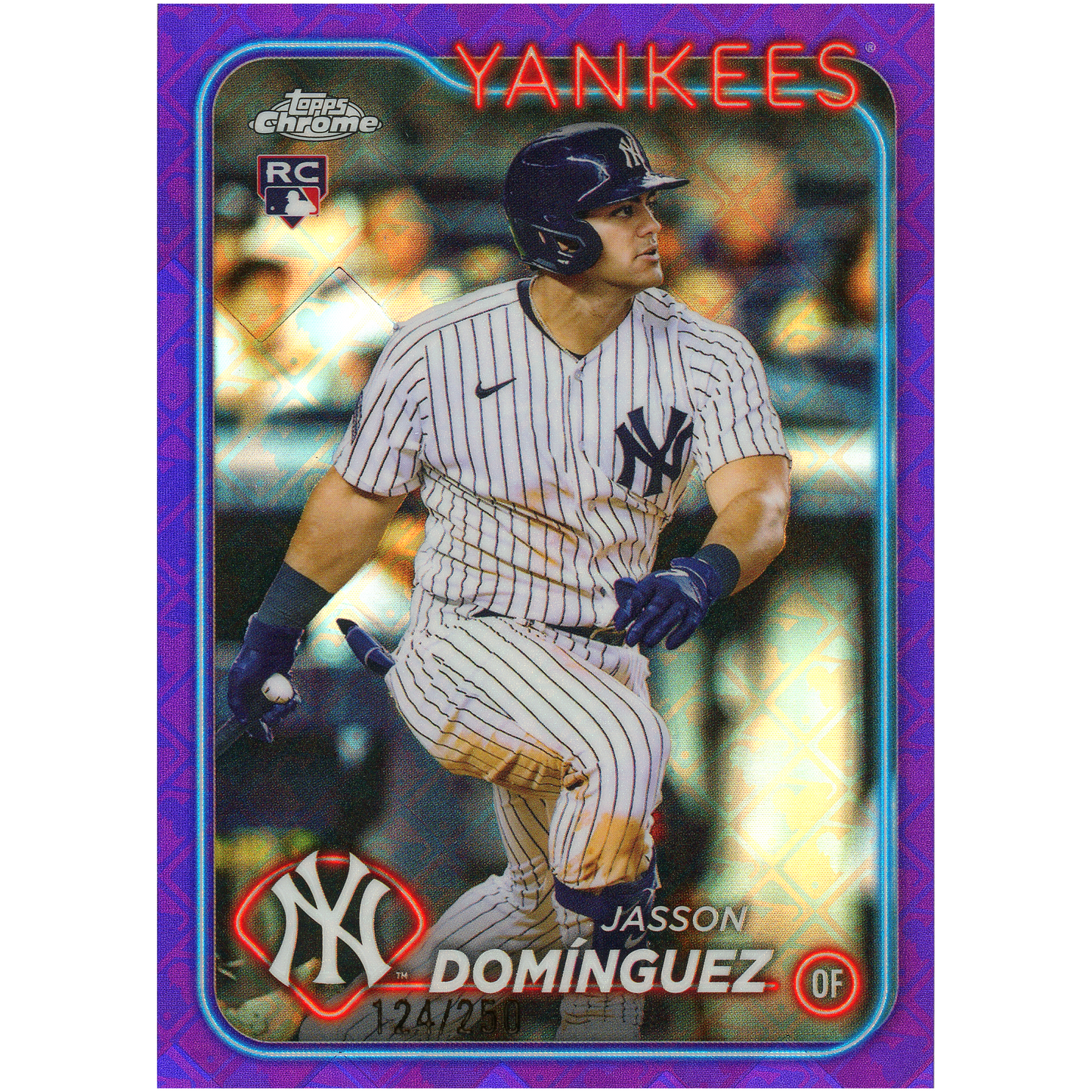 2024 Topps Chrome Logofractor Jasson Dominguez (Purple)