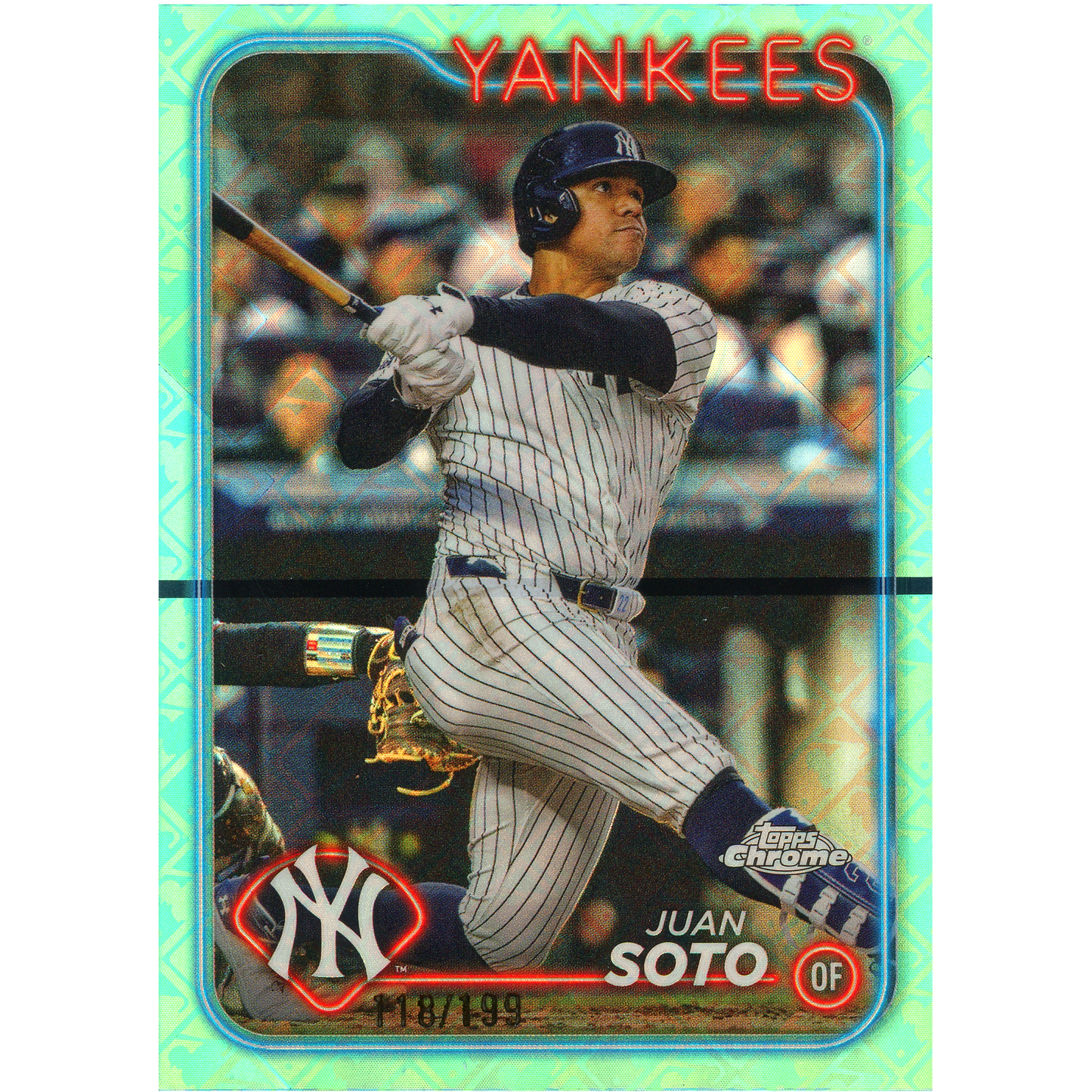 2024 Topps Chrome Logofractor Juan Soto (Aqua)