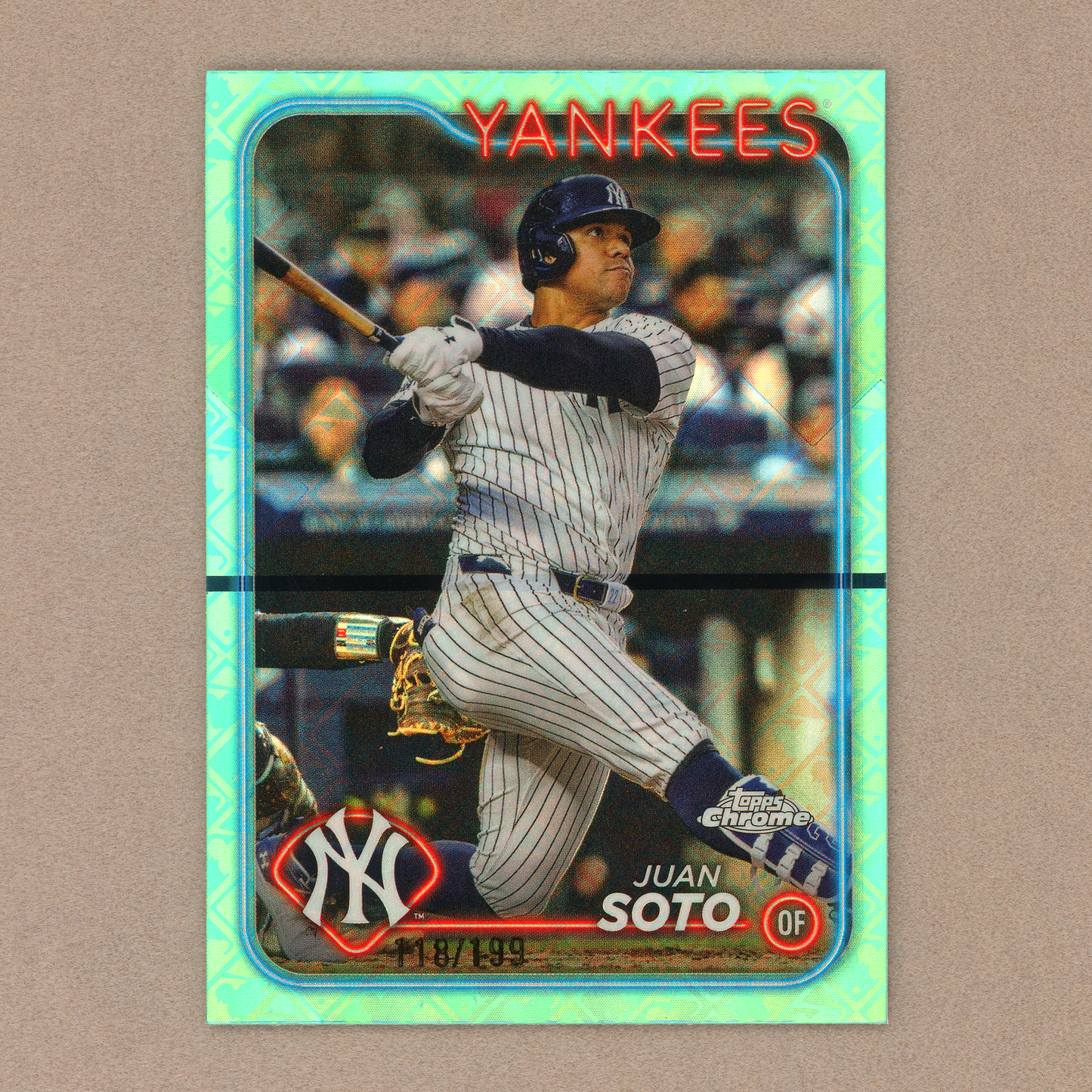 2024 Topps Chrome Logofractor Juan Soto (Aqua)
