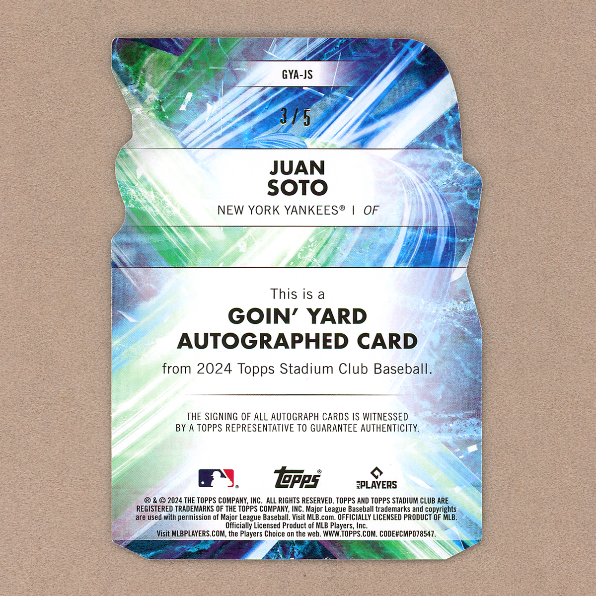 2024 Topps Stadium Club Juan Soto Autograph (Green)