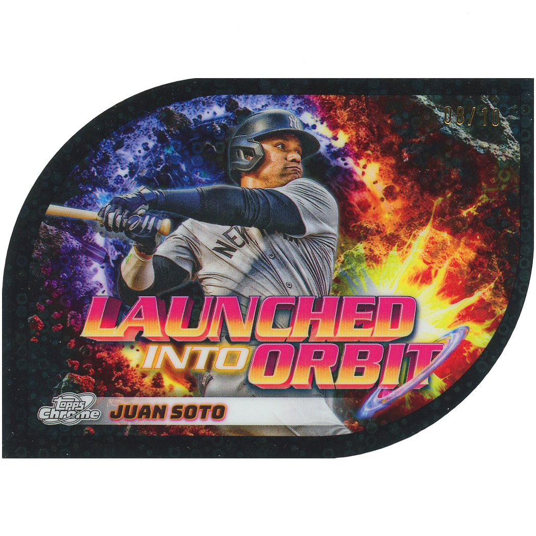 2024 Topps Cosmic Chrome Juan Soto Launched Into Orbit (Black)