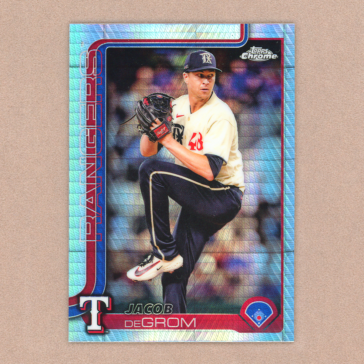 2025 Topps Chrome Jacob DeGrom (Prism)