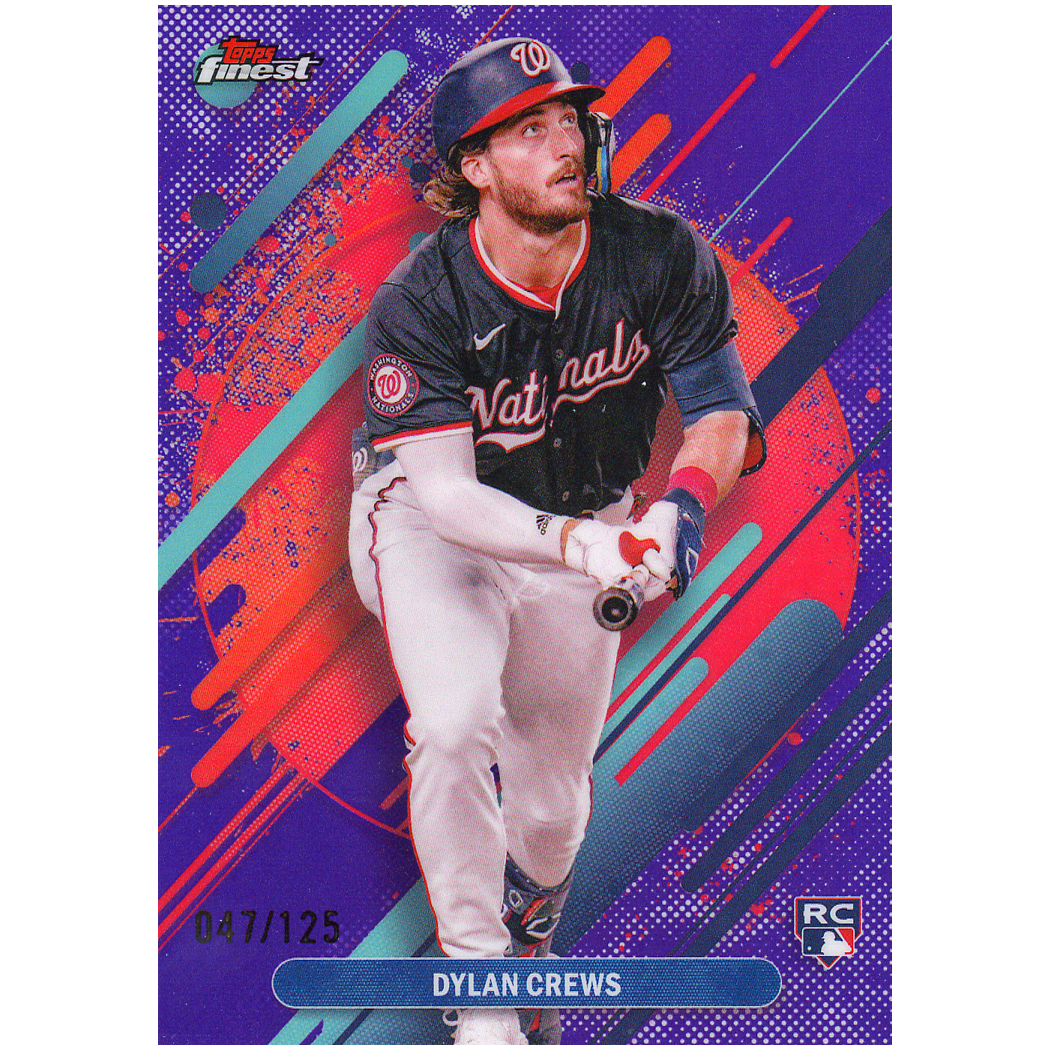 2025 Topps Finest Dylan Crews Rare (Purple)