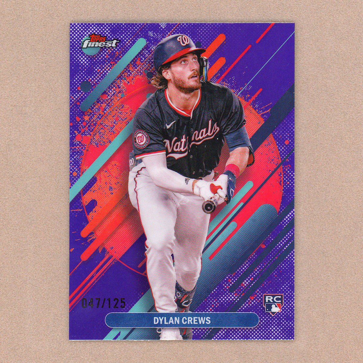 2025 Topps Finest Dylan Crews Rare (Purple)