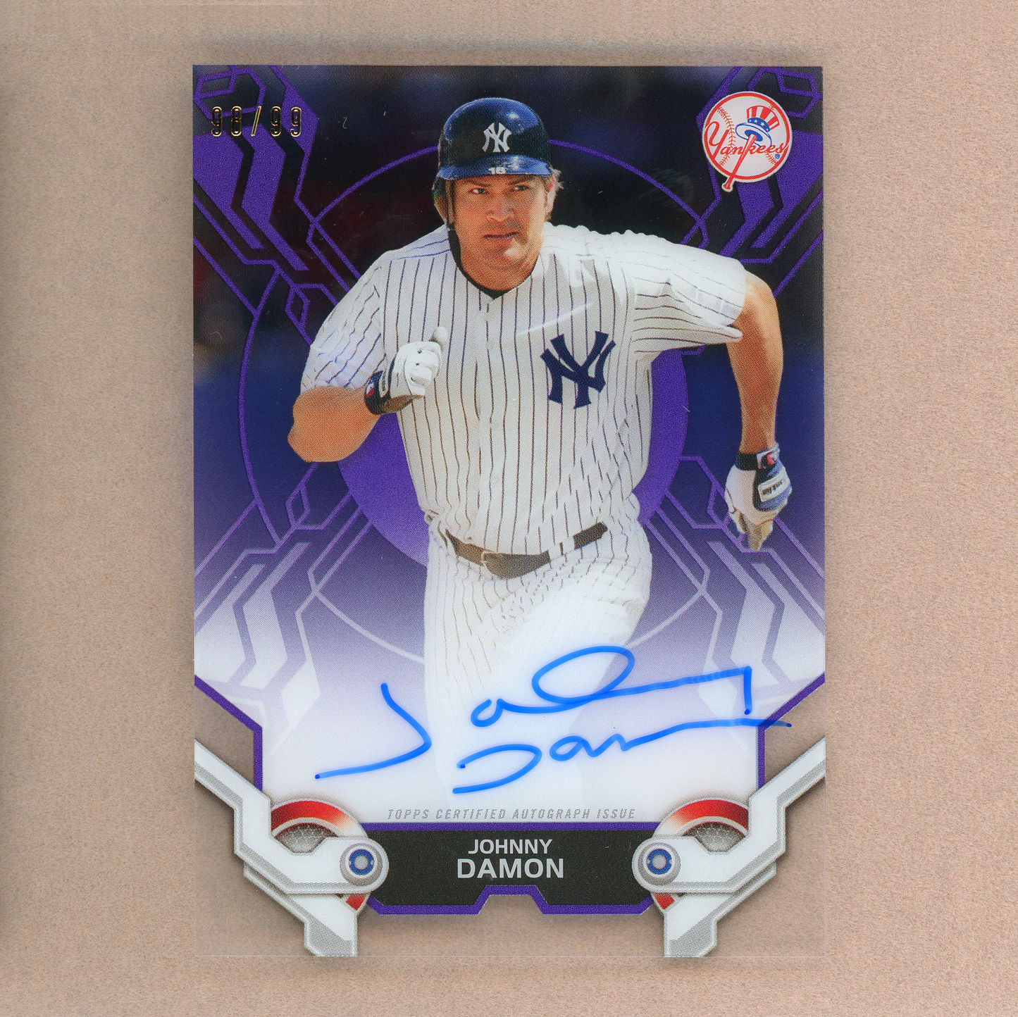 2019 Topps High Tek Johnny Damon Autograph