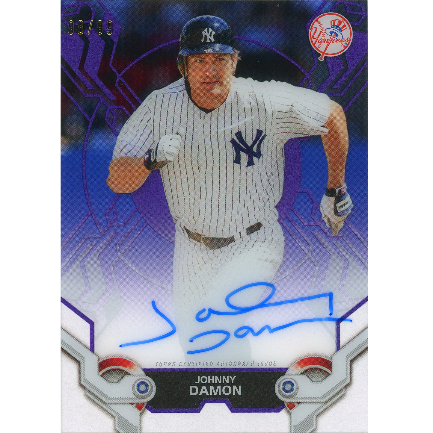 2019 Topps High Tek Johnny Damon Autograph