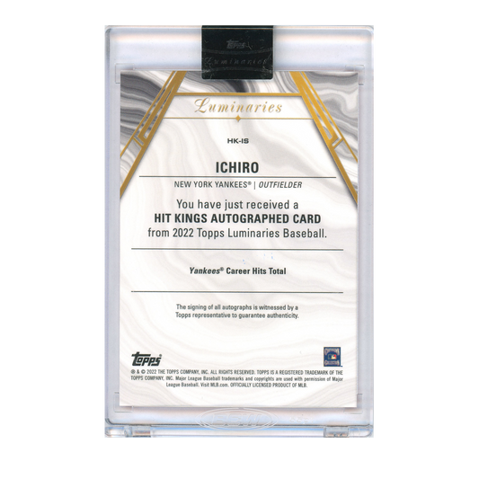 2022 Topps Luminaries Ichiro Autograph (Red)