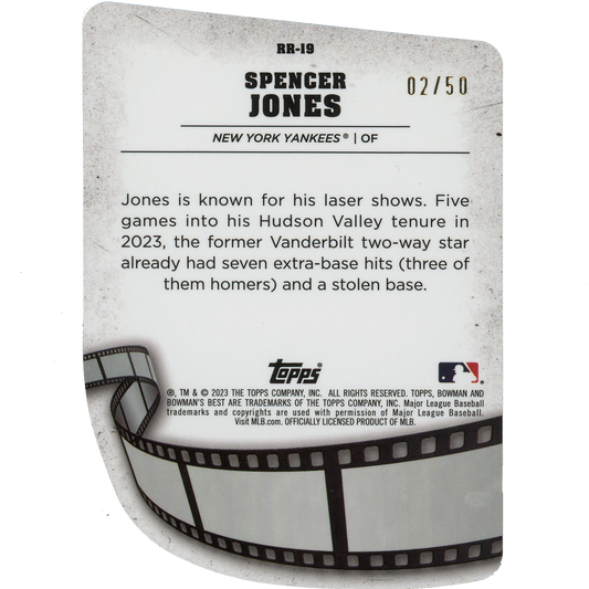 2023 Bowman's Best Spencer Jones Reel to Reel (Lava Refractor)
