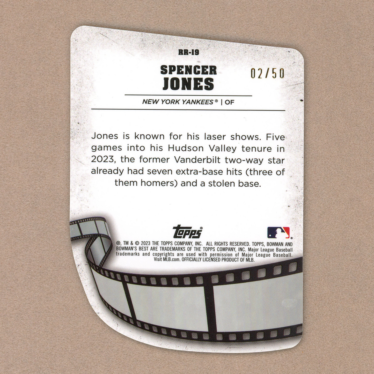 2023 Bowman's Best Spencer Jones Reel to Reel (Lava Refractor)