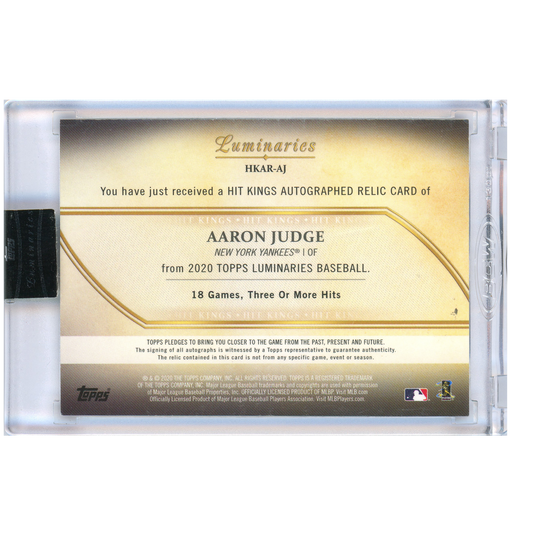 2020 Topps Luminaries Aaron Judge Autograph (Blue)