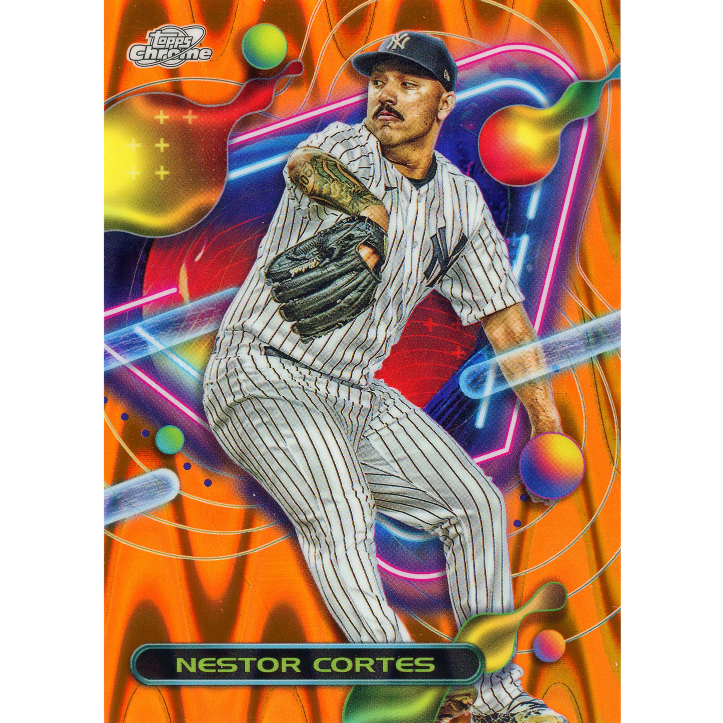 2023 Topps Cosmic Chrome Nestor Cortes (Orange Galactic)
