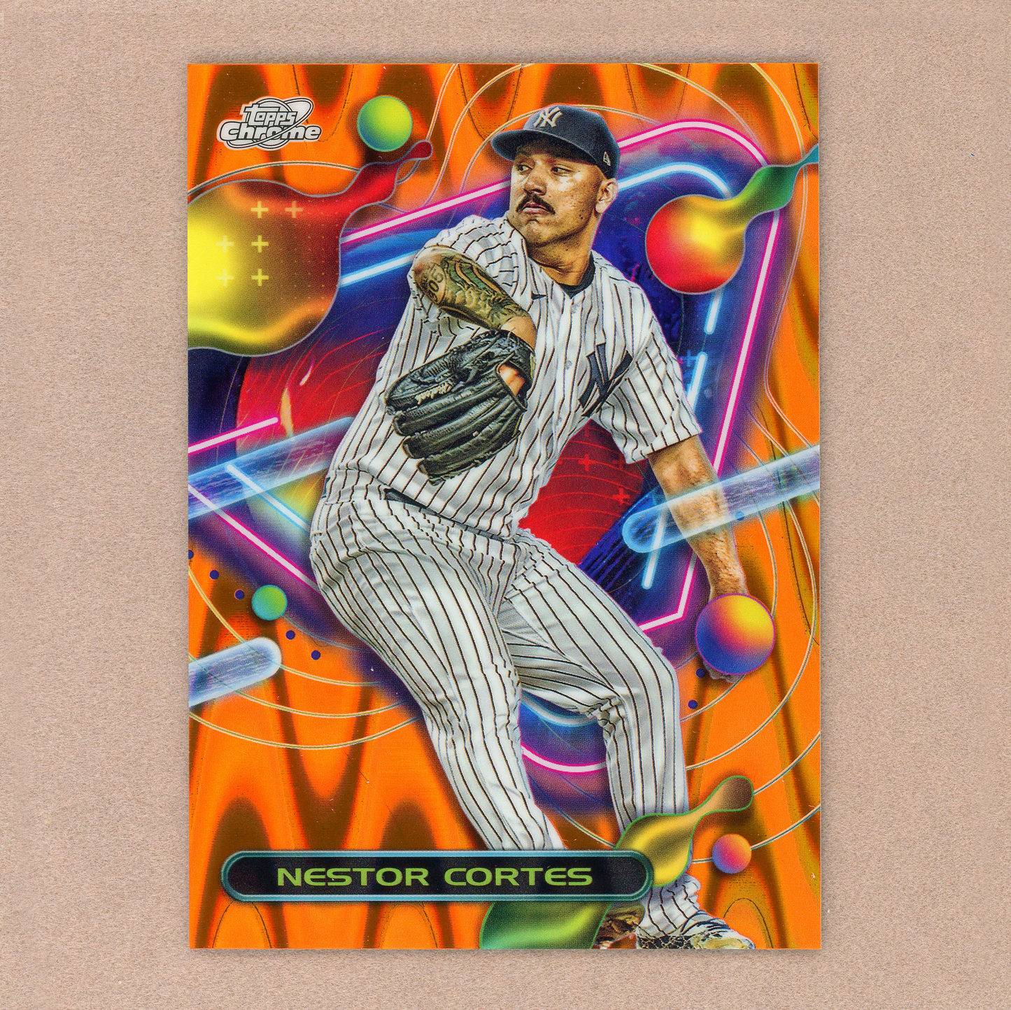 2023 Topps Cosmic Chrome Nestor Cortes (Orange Galactic)