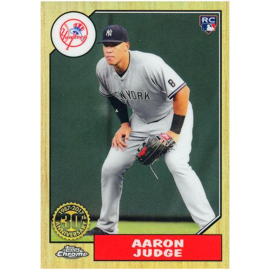 2017 Topps Chrome Aaron Judge 1987 Design RC