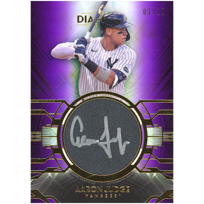 2021 Topps Diamond Icons Aaron Judge Silver Ink Autograph (Purple)