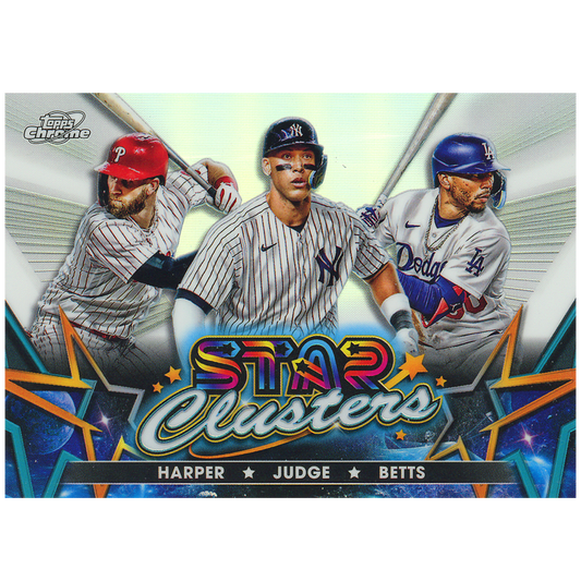 2023 Topps Cosmic Chrome Harper/Judge/Betts Star Clusters