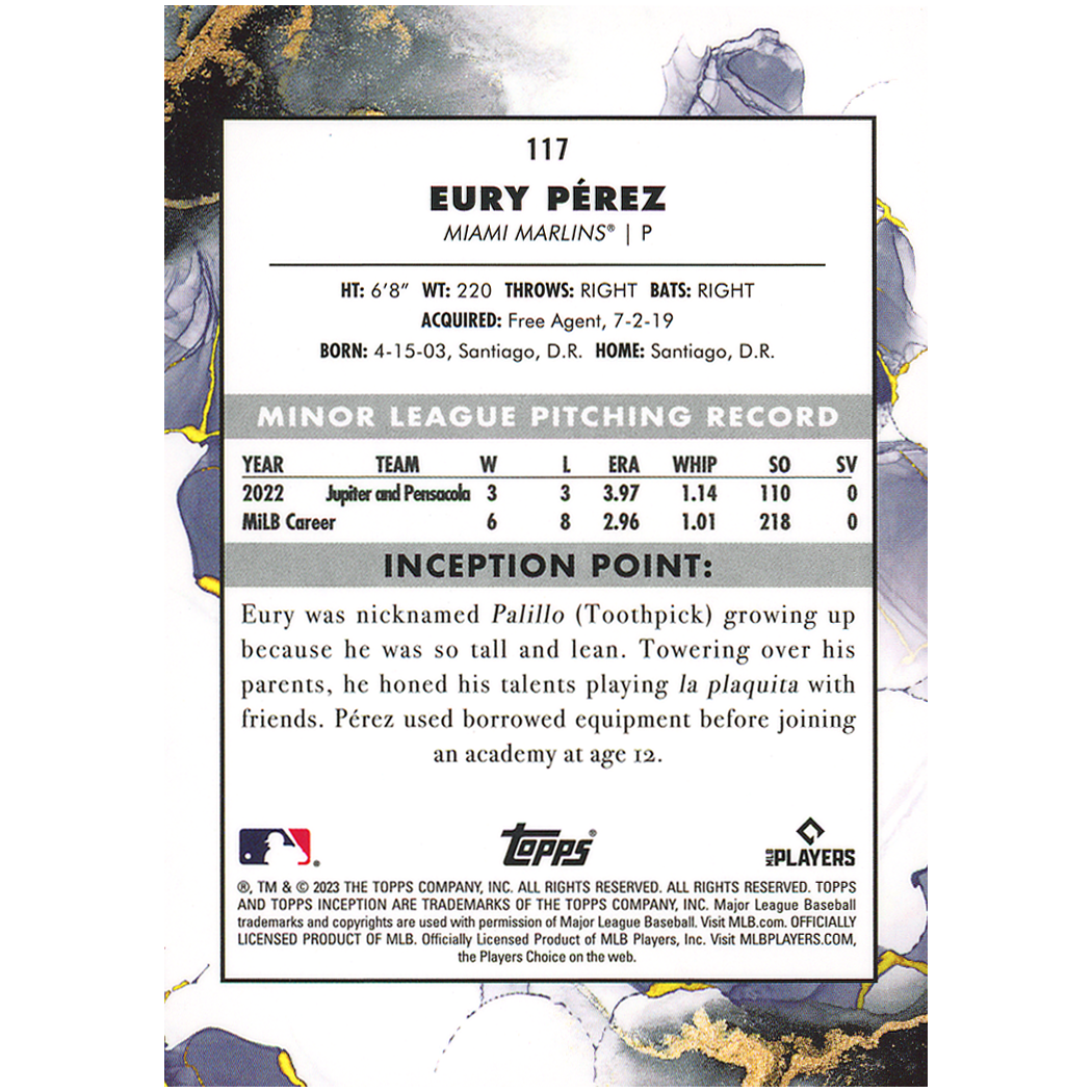 2023 Topps Inception Eury Perez RC (Green)