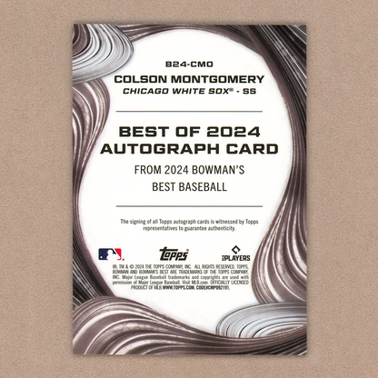 2024 Bowman's Best Colson Montgomery Autograph