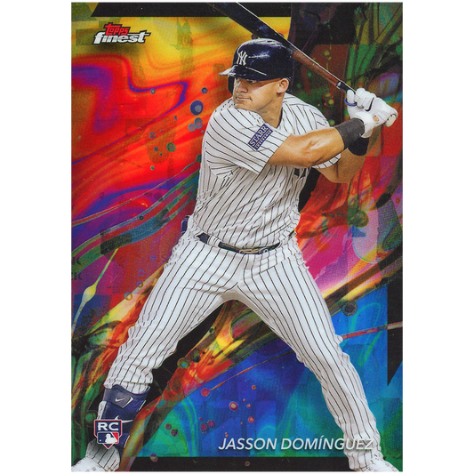 2024 Topps Finest Jasson Dominguez RC (Oil Spill - Common)