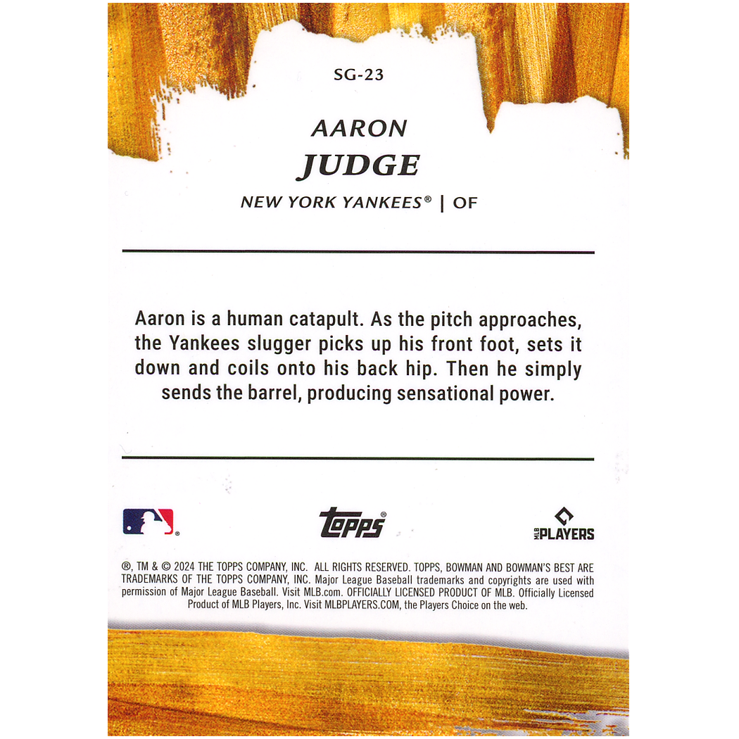 2024 Bowman's Best Aaron Judge Strokes (SP)
