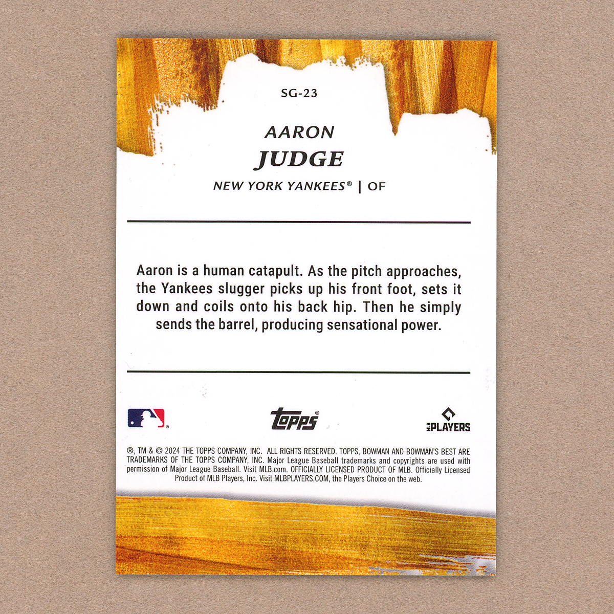 2024 Bowman's Best Aaron Judge Strokes (SP)