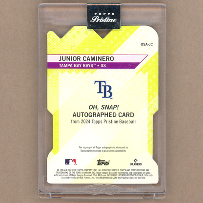 2024 Topps Pristine Junior Caminero Oh Snap Autograph