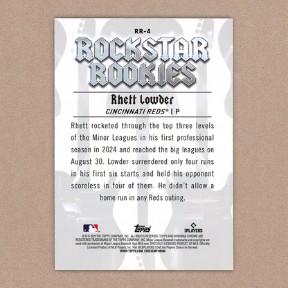 2025 Bowman Chrome Rhett Lowder Rockstar RC