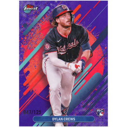 2025 Topps Finest Dylan Crews Rare (Purple)