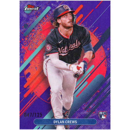 2025 Topps Finest Dylan Crews Rare (Purple)