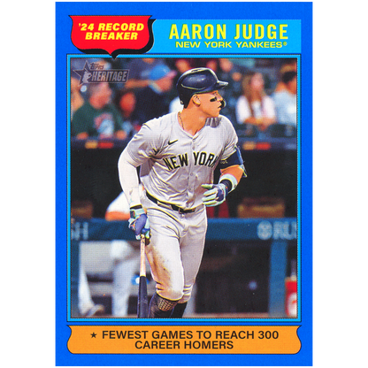 2025 Topps Heritage Aaron Judge Record Breakers (Dark Blue)