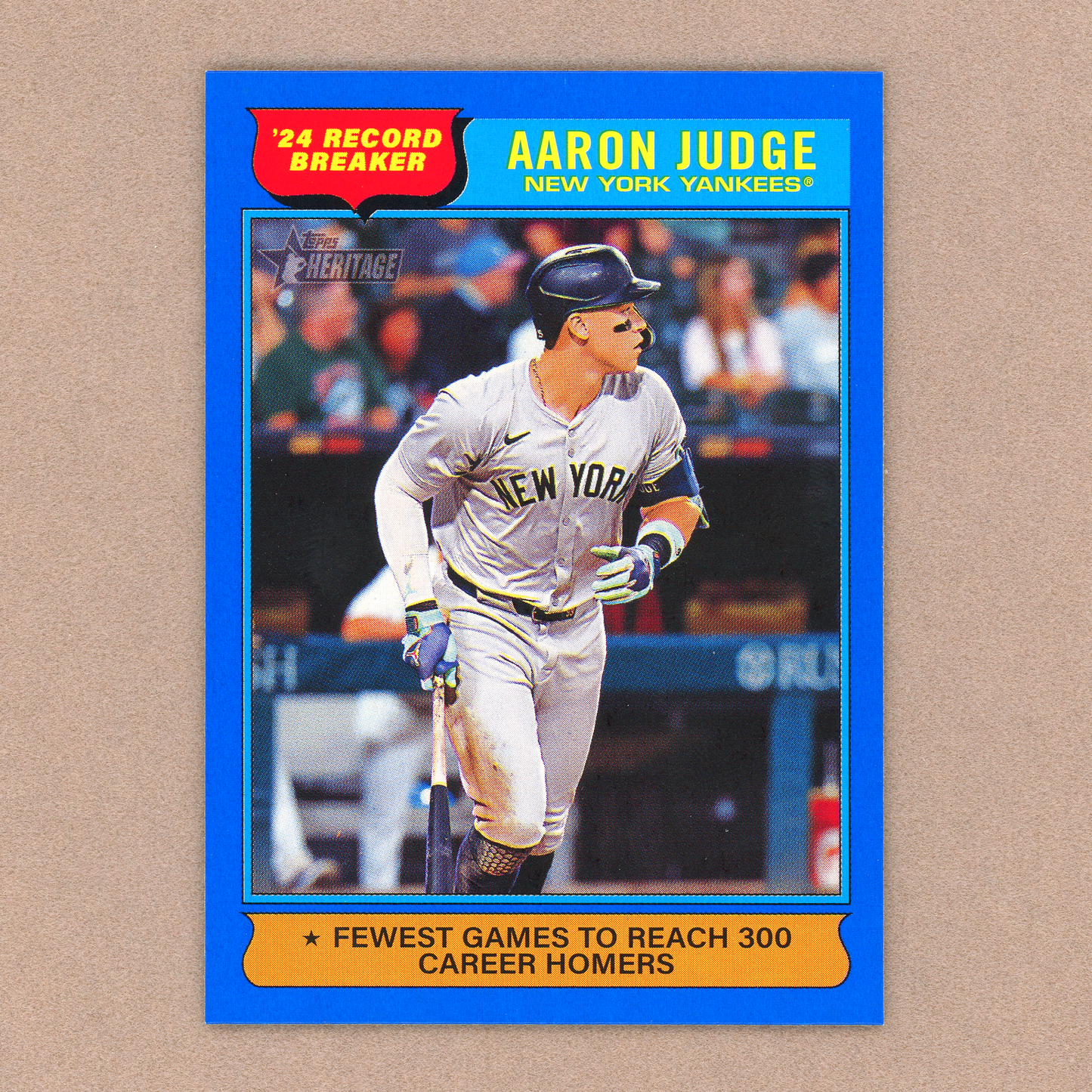2025 Topps Heritage Aaron Judge Record Breakers (Dark Blue)